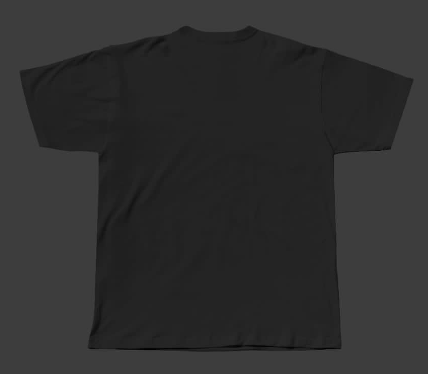 black t-shirt