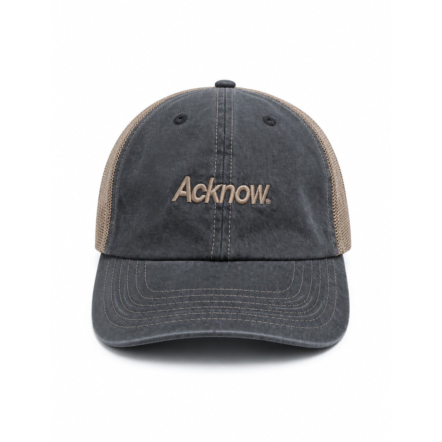 Stonewashed Grey Cap