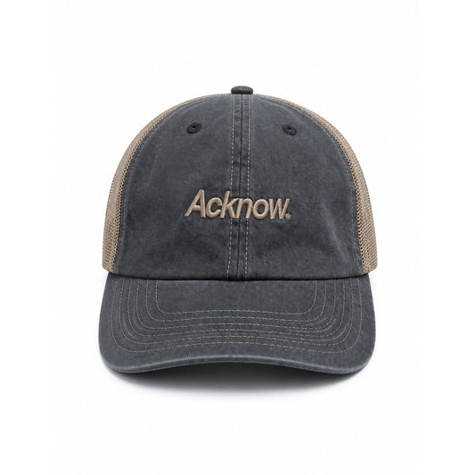 Stonewashed Grey Cap